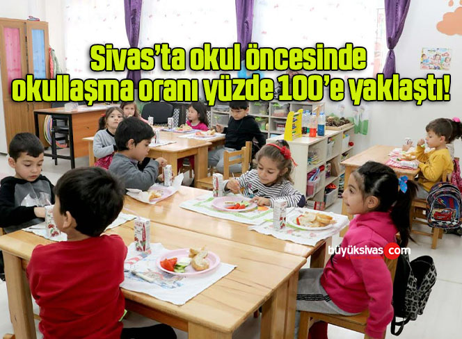 Sivas’ta okul öncesinde okullaşma oranı yüzde 100’e yaklaştı!
