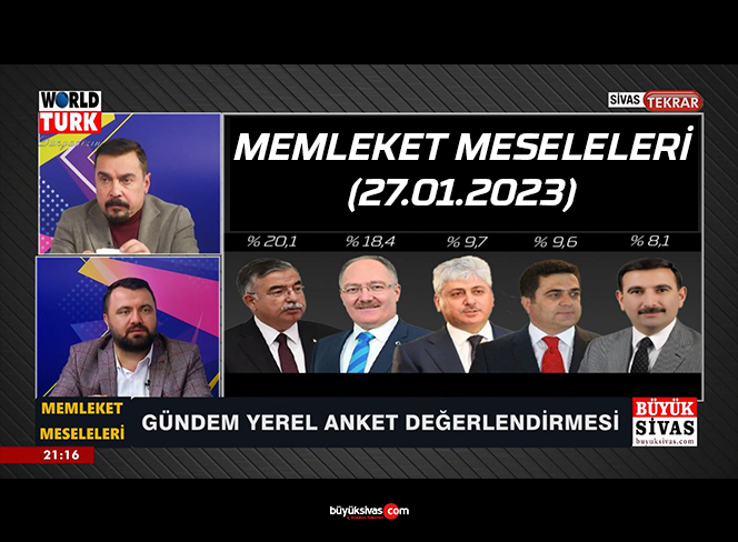 Memleket Meseleleri (27.01.2023) Büyük Sivas & World Turk Ortak Yayını