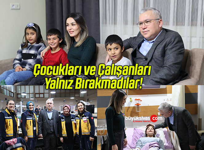 Vali Şimşek Çocukları ve Çalışanları Yalnız Bırakmadı!