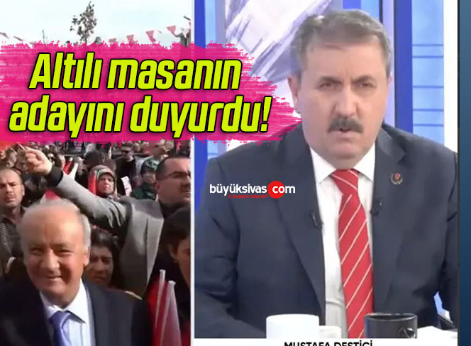 Altılı masanın adayını duyurdu!