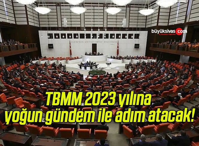 TBMM 2023 yılına yoğun gündem ile adım atacak!