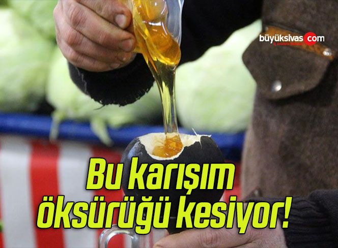 Bu karışım öksürüğü kesiyor!