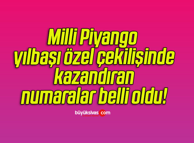 Milli Piyango yılbaşı özel çekilişinde kazandıran numaralar belli oldu!