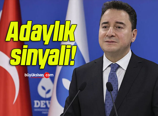 Ali Babacan’dan adaylık sinyali!