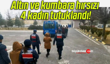 Altın ve kumbara hırsızı 4 kadın tutuklandı!