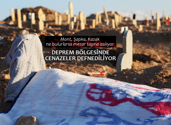 Depremde ölenlerin mezarlığında yürek yakan manzaralar