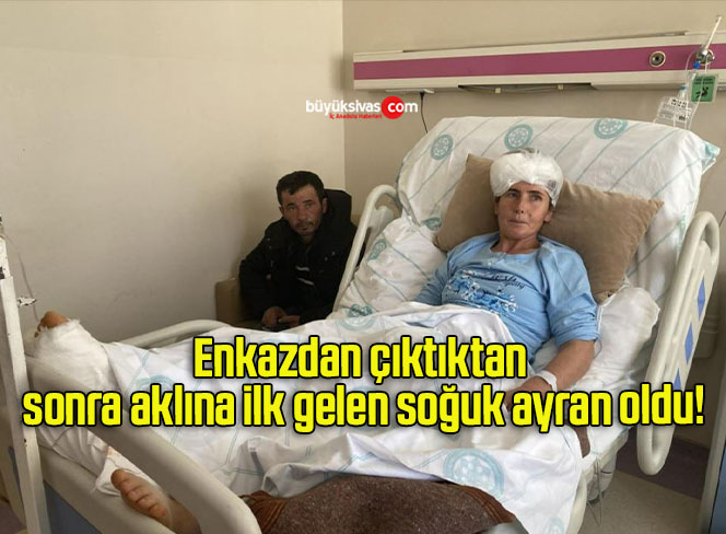 Enkazdan çıktıktan sonra aklına ilk gelen soğuk ayran oldu!