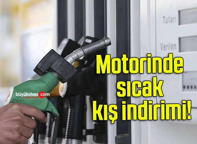 Motorinde sıcak kış indirimi!