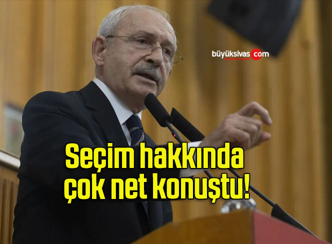 Seçim hakkında çok net konuştu!