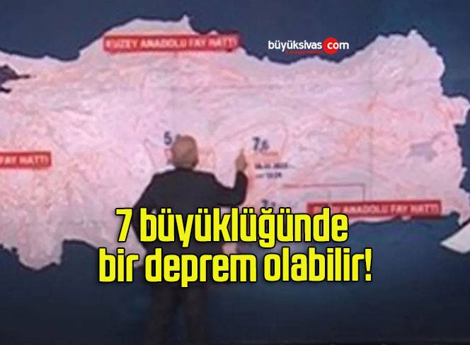 7 büyüklüğünde bir deprem olabilir!