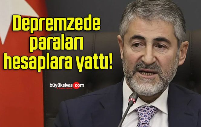 Depremzede paraları hesaplara yattı!
