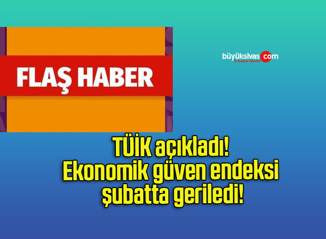 TÜİK açıkladı! Ekonomik güven endeksi şubatta geriledi!