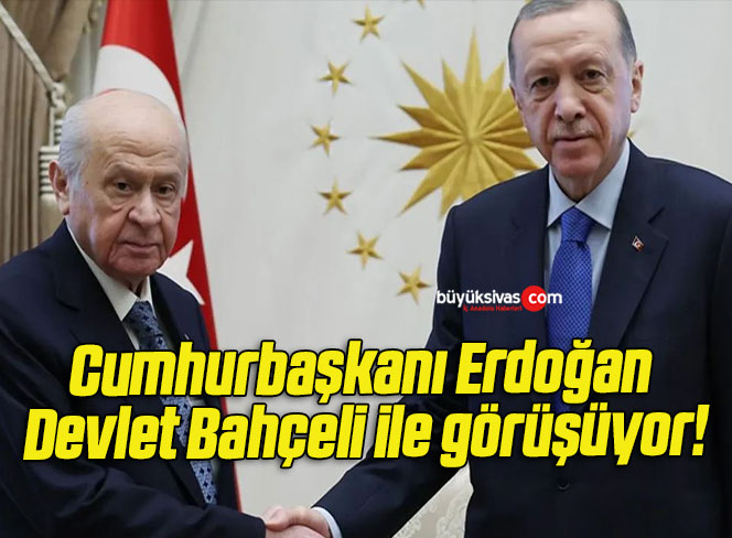 Cumhurbaşkanı Erdoğan Devlet Bahçeli ile görüşüyor!
