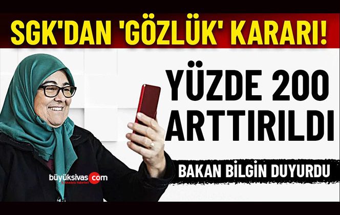 SGK’dan ‘Gözlük’ kararı! Yüzde 200 arttırıldı!