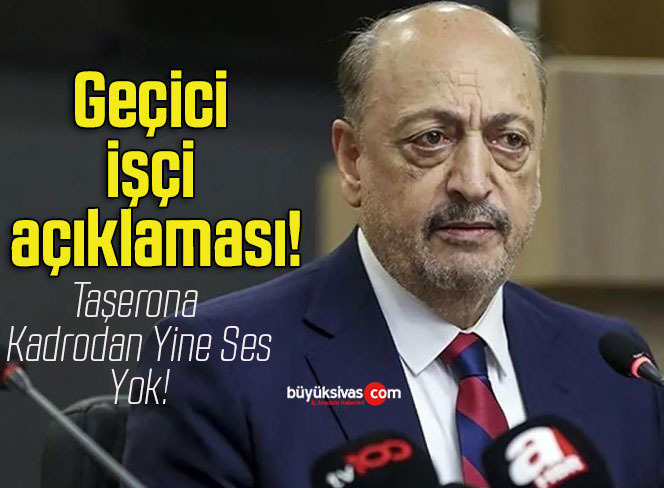 Bakan Vedat Bilgin’den geçici işçi açıklaması!