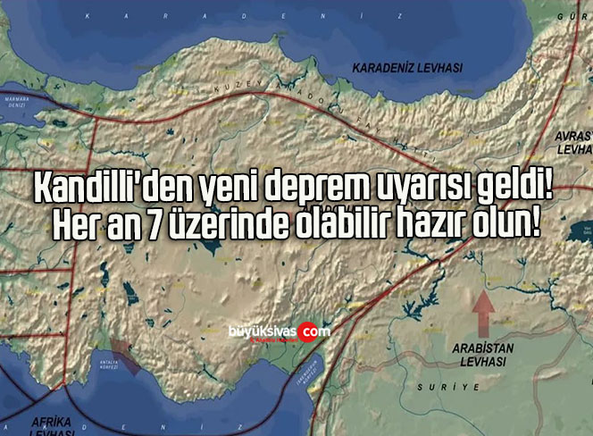 Kandilli’den yeni deprem uyarısı geldi! Her an 7 üzerinde olabilir hazır olun!