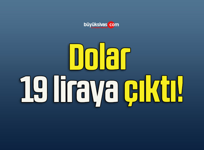 Dolar 19 liraya çıktı!