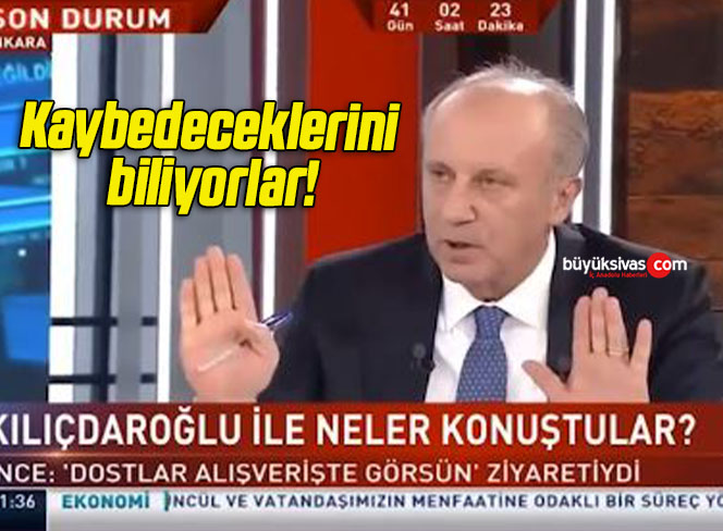 Kaybedeceklerini biliyorlar!