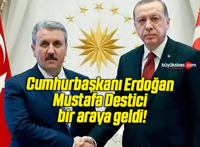 Cumhurbaşkanı Erdoğan Mustafa Destici ile Külliye’de bir araya geldi!
