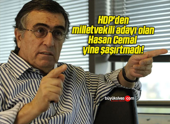 HDP’den milletvekili adayı olan Hasan Cemal yine şaşırtmadı!