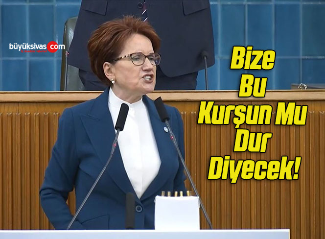 Bize Bu Kurşun Mu Dur Diyecek!