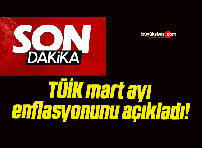 TÜİK mart ayı enflasyonunu açıkladı!