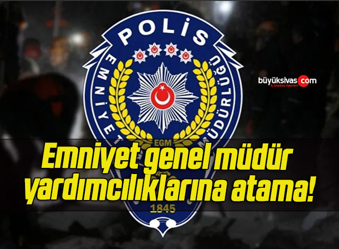 Emniyet genel müdür yardımcılıklarına atama!