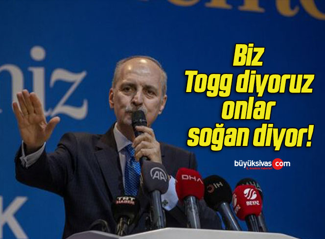 Biz Togg diyoruz onlar soğan diyor!