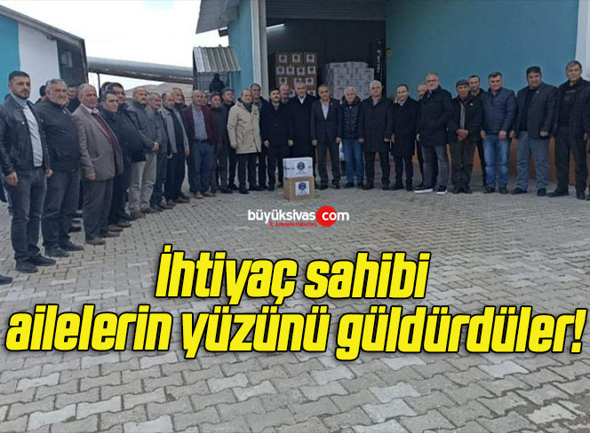 İhtiyaç sahibi ailelerin yüzünü güldürdüler!