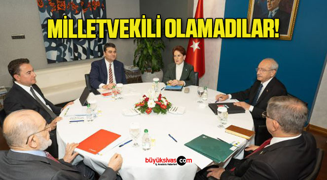 Genel Başkanlar yeni dönemde Meclis dışında kaldı!