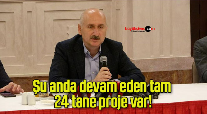 Şu anda devam eden tam 24 tane proje var!