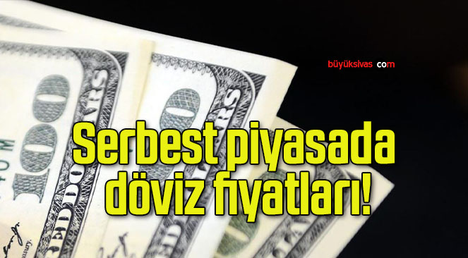 Serbest piyasada döviz fiyatları!