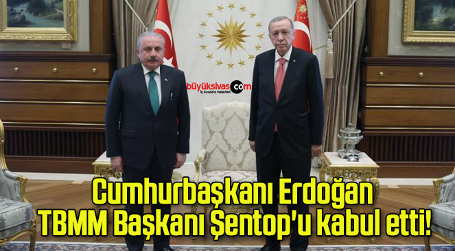 Cumhurbaşkanı Erdoğan TBMM Başkanı Şentop’u kabul etti!