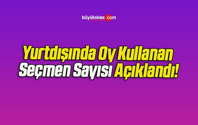 Yurtdışında Oy Kullanan Seçmen Sayısı Açıklandı!