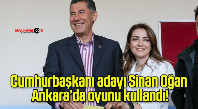 Cumhurbaşkanı adayı Sinan Oğan Ankara’da oyunu kullandı!