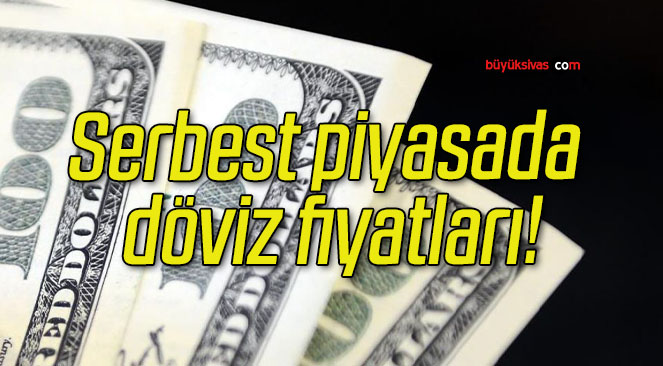 Serbest piyasada döviz fiyatları!