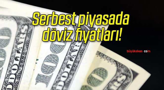 Serbest piyasada döviz fiyatları!