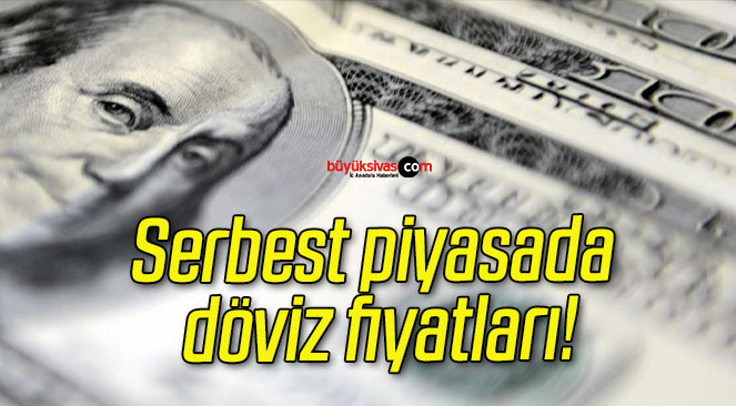 Serbest piyasada döviz fiyatları!