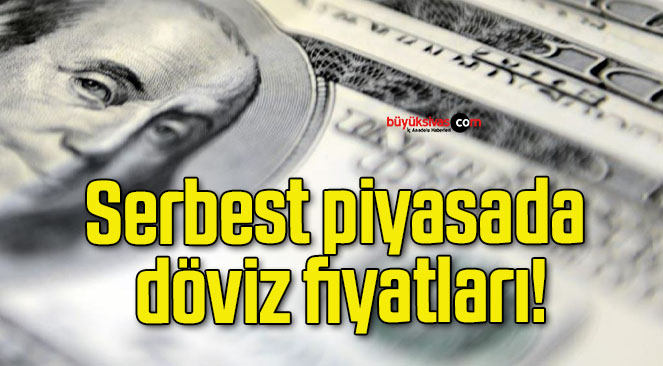 Serbest piyasada döviz fiyatları!