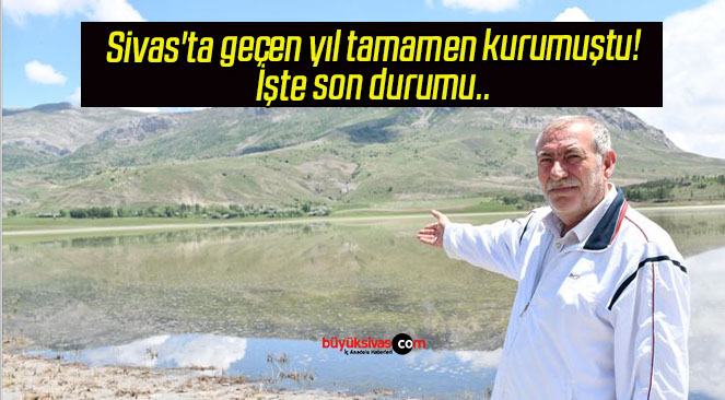 Sivas’ta geçen yıl tamamen kurumuştu! İşte son durumu.. 