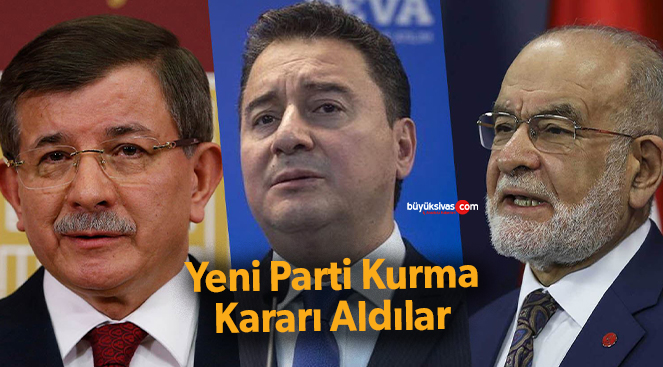 “Demokrasi” adı altında yeni parti kurma kararı aldılar!