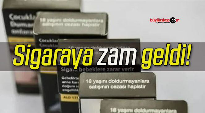 Sigaraya zam geldi!
