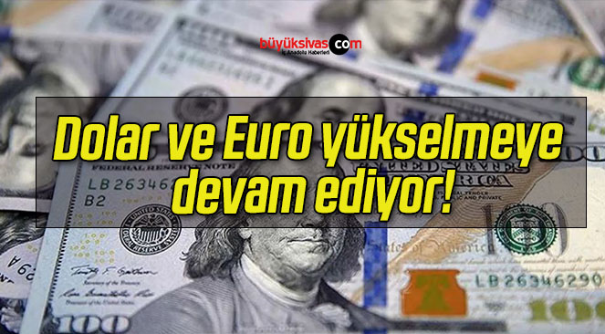 Dolar ve Euro yükselmeye devam ediyor!