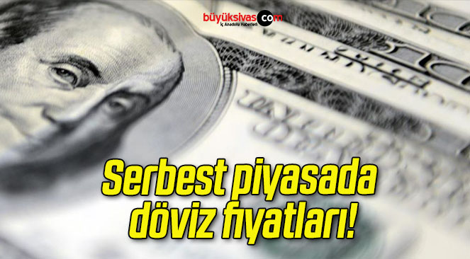 Serbest piyasada döviz fiyatları!