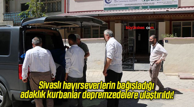Sivaslı hayırseverlerin bağışladığı adaklık kurbanlar depremzedelere ulaştırıldı!