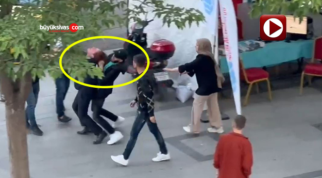 Bilim ve Teknoloji Üniversitesi standında taraflar arasında kavga