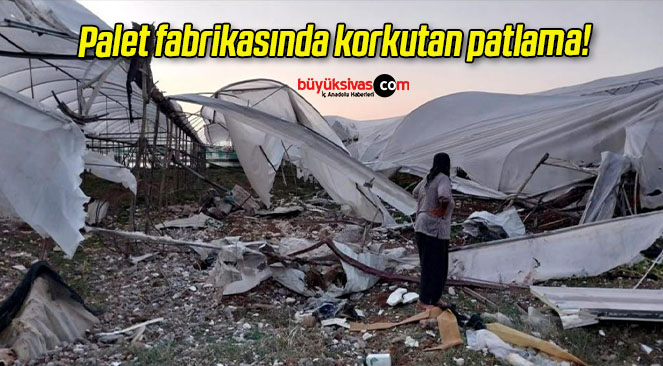 Palet fabrikasında korkutan patlama!