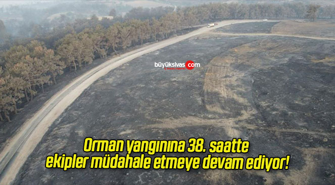 Orman yangınına 38. saatte ekipler müdahale etmeye devam ediyor!