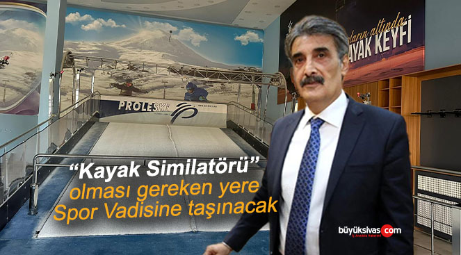 Kayak Similatörü olması gereken yere 4 Eylül Spor Vadisi’ne taşınacak
