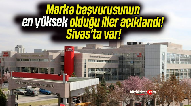 Marka başvurusunun en yüksek olduğu iller açıklandı! Sivas’ta var!